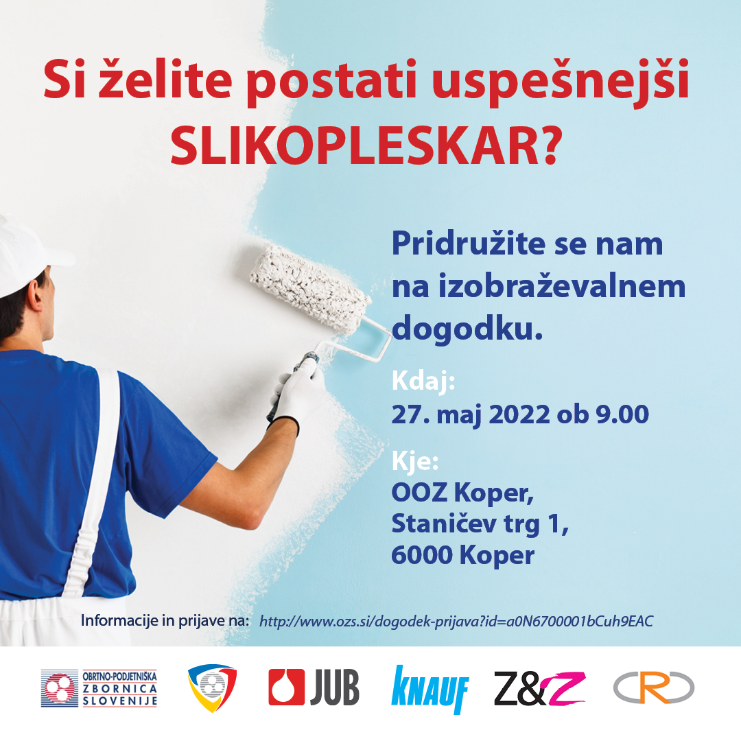 slikopleskar izobraževanje Koper